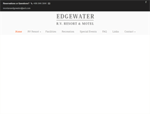 Tablet Screenshot of edgewaterrv.com